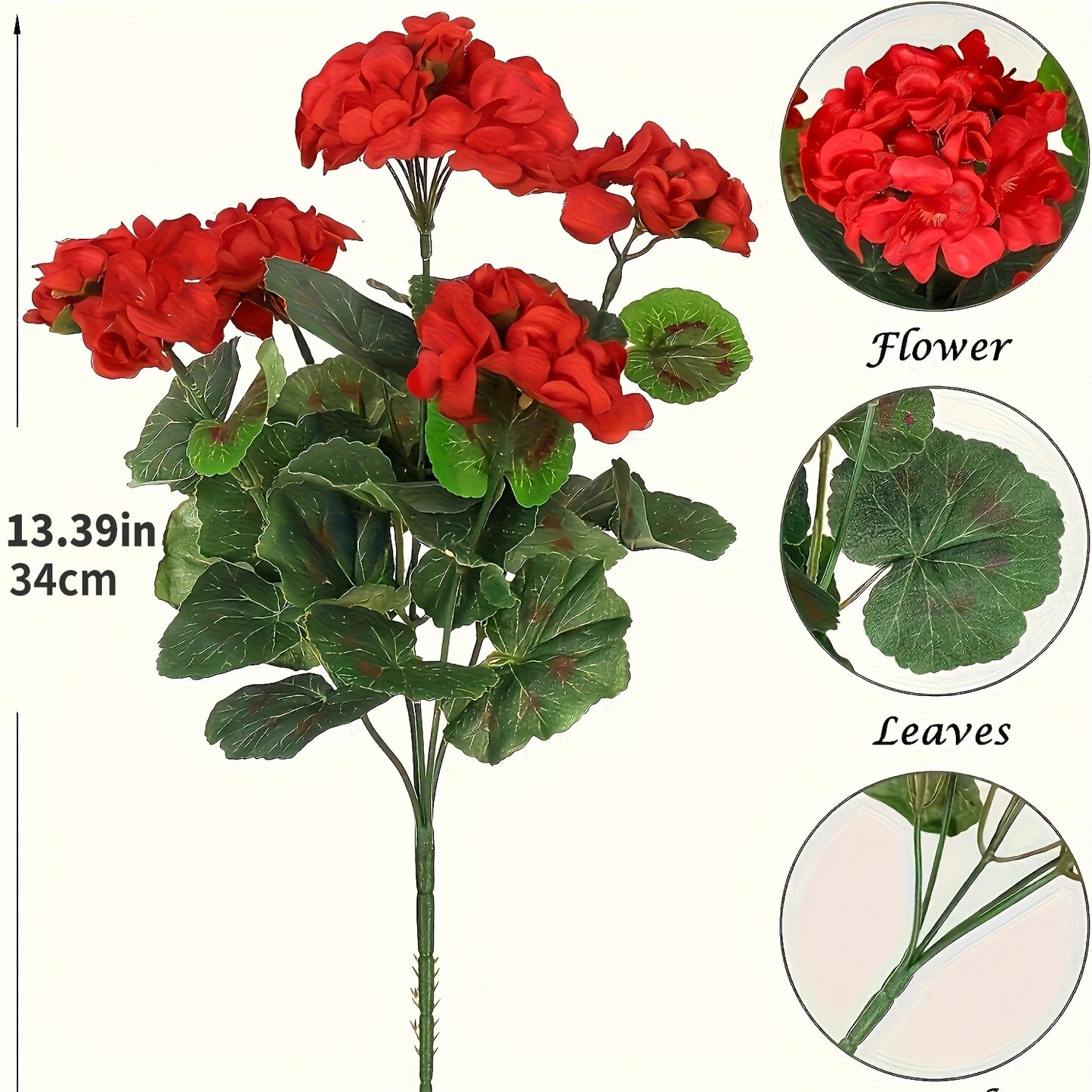Silk Begonia Artificial Flowers UV-Resistant – Wedding & Garden