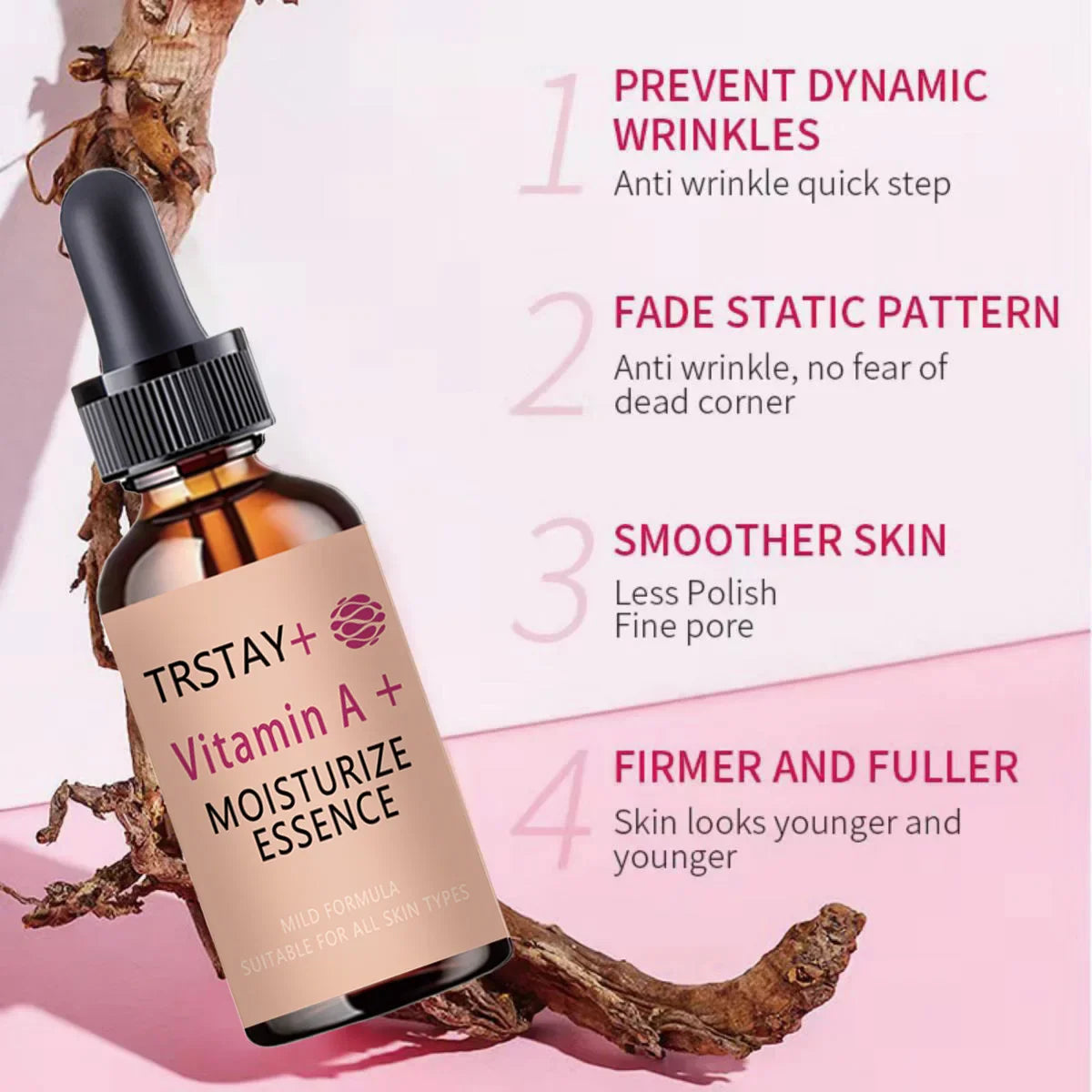 TRSTAY Beet Vitamin A Face Serum – Hydrating Nourishing Oil