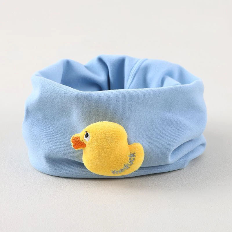 Kids Cartoon Neck Warmer Scarf | Windproof Velvet 1-3 Years Kids Neck Warmer Peaceful Pleasures Health and Wellness F Size fits all POLYESTER