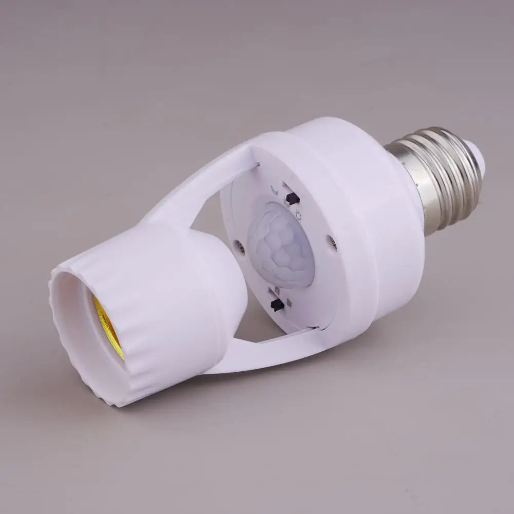 E27 PIR Motion Sensor Bulb Socket Adapter – Auto On/Off