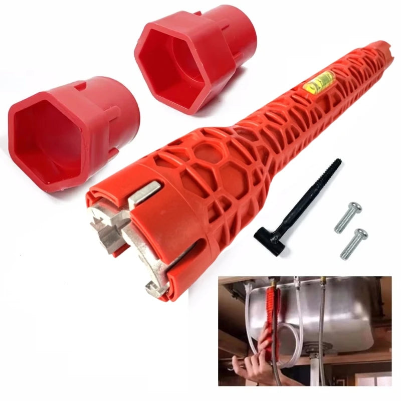 8-in-1 Universal Faucet & Sink Plumbing Wrench Tool Set Peaceful Pleasures Health and Wellness