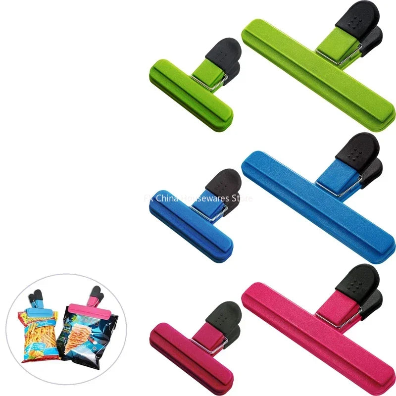 Large Chip Bag Clips Set - Plastic Assorted Sizes Food Sealing Clips - Tight Grip for Coffee, Bread,Snack Bags Kitchen Organizer Peaceful Pleasures Health and Wellness