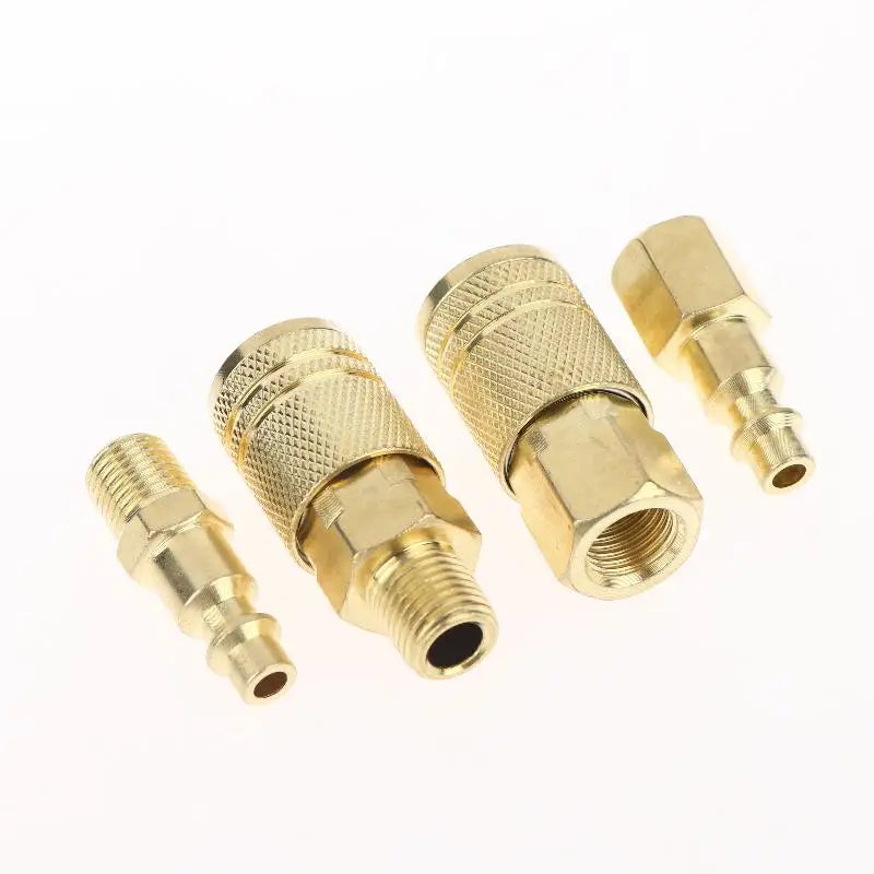 New US Type Air Hose Quick Connect Plug & Coupler With 1/4 NPT Fitting Male Thread American Standard Pneumatic Accessories Peaceful Pleasures Health and Wellness
