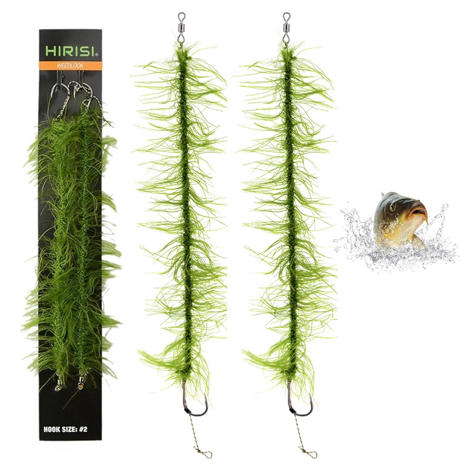 Grass Carp Fishing Baits Hook with Simulation Aquatic Plant Fishing Gear Accessories Suitable for Freshwater Saltwater Peaceful Pleasures Health and Wellness