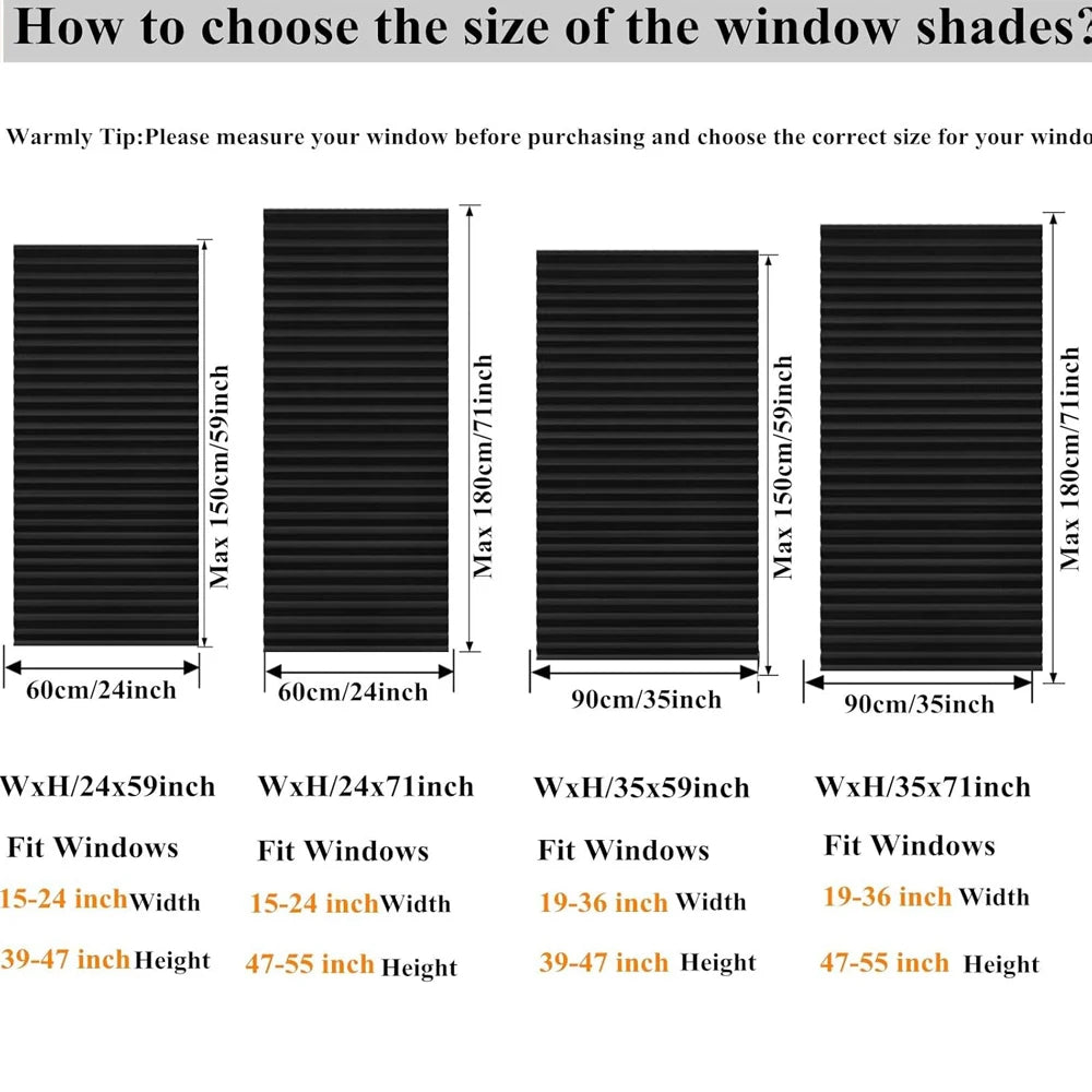 Self-Adhesive Pleated Window Blinds | No-Drill Folding Shades