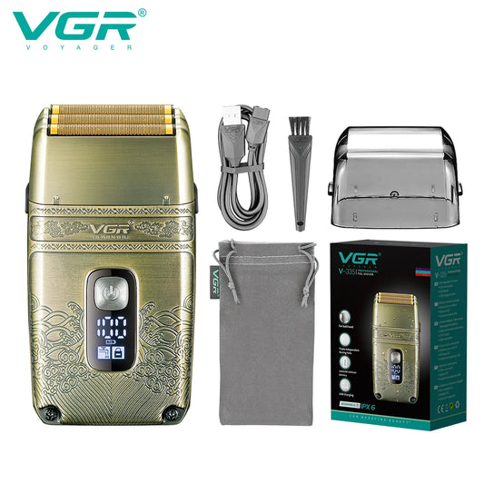 VGR V-335 Professional Waterproof Electric Shaver & Beard Trimmer Electric Shaver Peaceful Pleasures Health and Wellness 335 usb