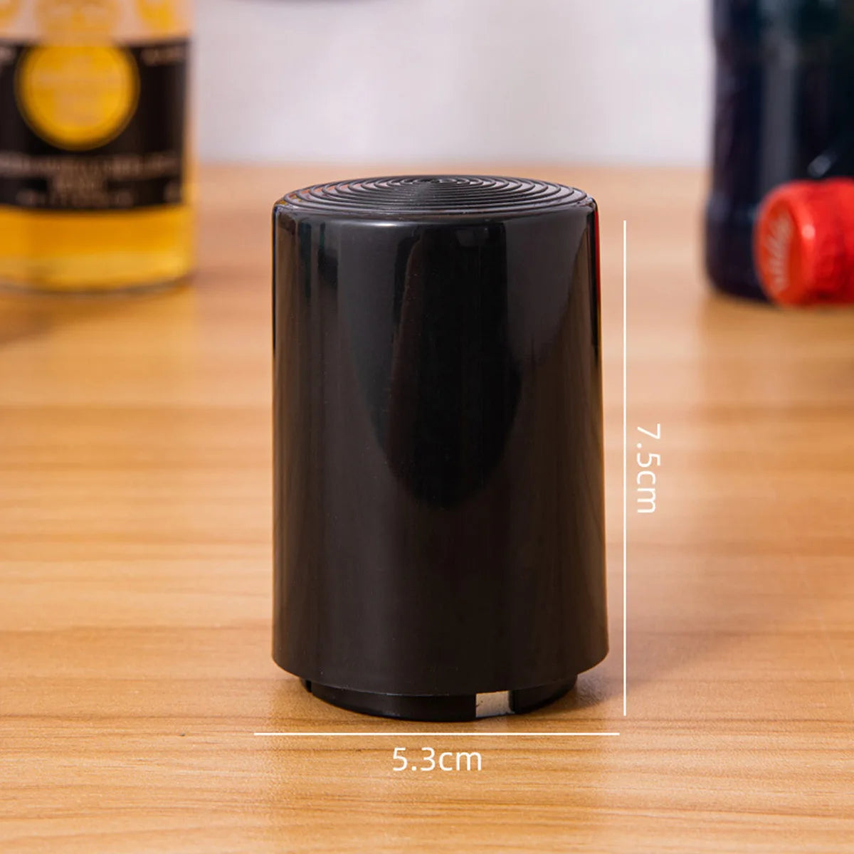 1Pcs Automatic Beer Bottle Opener Stainless Steel Press Lid Beer Corkscrew Tools Portable Bar Gadgets Wine Cap Opener Kitchen Peaceful Pleasures Health and Wellness Black