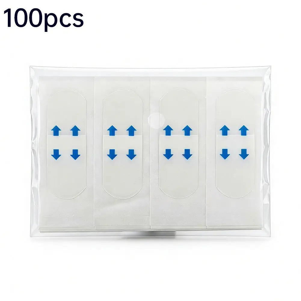 40/80/100pcs Invisible V-Shaped Face Lift Tape, Waterproof Breathable Chin Lifting Sticker, Transparent Face Tightening Makeup T Peaceful Pleasures Health and Wellness 100pcs