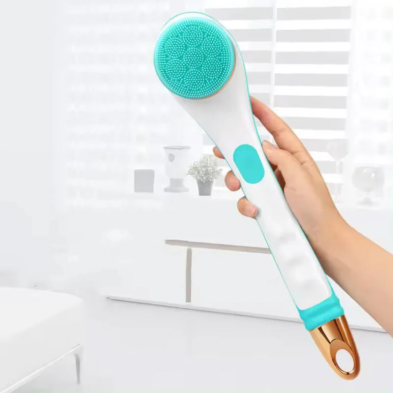 Multi-Function Long Handle Electric Silicone Soft Cleaning Home Use Massage Body Bath Brush Peaceful Pleasures Health and Wellness