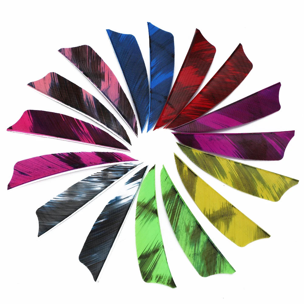 Bag Arrow Vanes 3 Turkey Feather Fletching Shield Cut DIY Archery