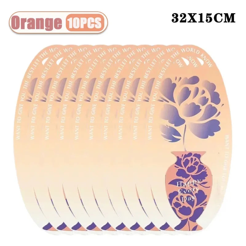 Foldable Flower Bouquet Box Handheld Gift Box Set of 10