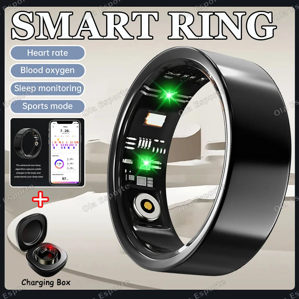 Smart Ring Heart Rate Sleep & Blood Oxygen Tracker | 5ATM