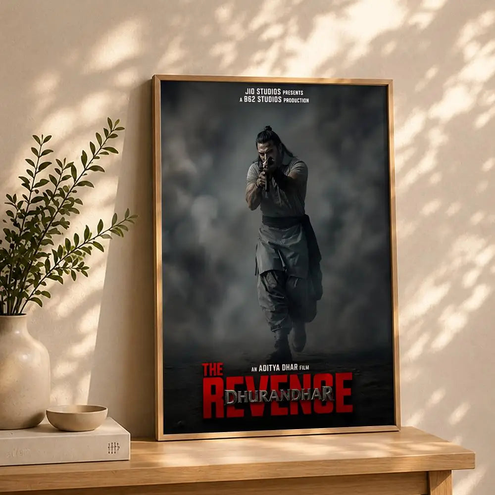Movie-Dhurandhar 2 Poster HD Self Adhesive Waterproof Wall Art Ideal for Home Office Dorm Bedroom Great Gift Peaceful Pleasures Health and Wellness