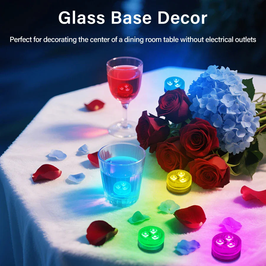 RGB LED Submersible Light with Remote – IP68 Pool & Garden Lamp