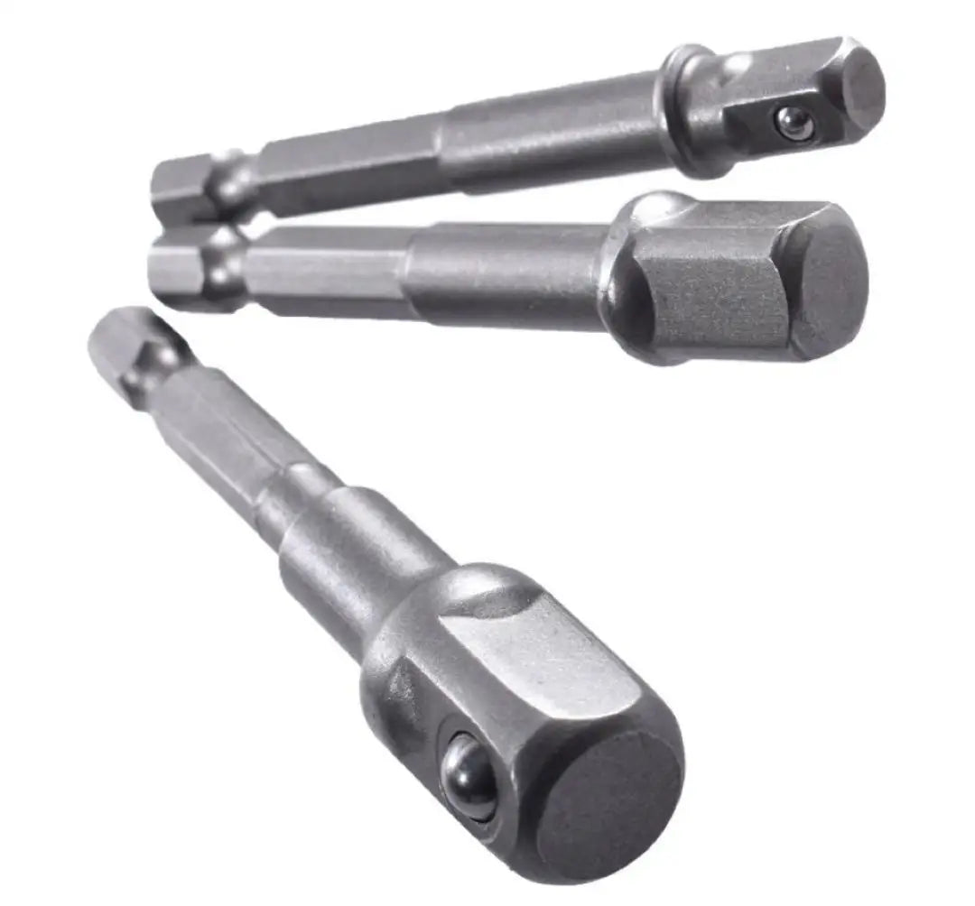 New Drill Socket Adapter 1/4 3/8 1/2 Size Hex Shank Square Head Drill Bit Impact Drill Extension Drill Bits Bar Socket Adapter Peaceful Pleasures Health and Wellness
