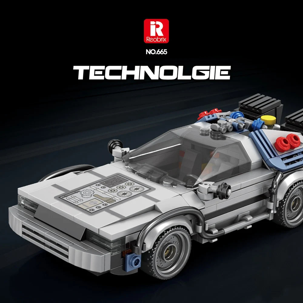 1 24 Classic Movie Racing Car Building Blocks MOC Model Sport Cars