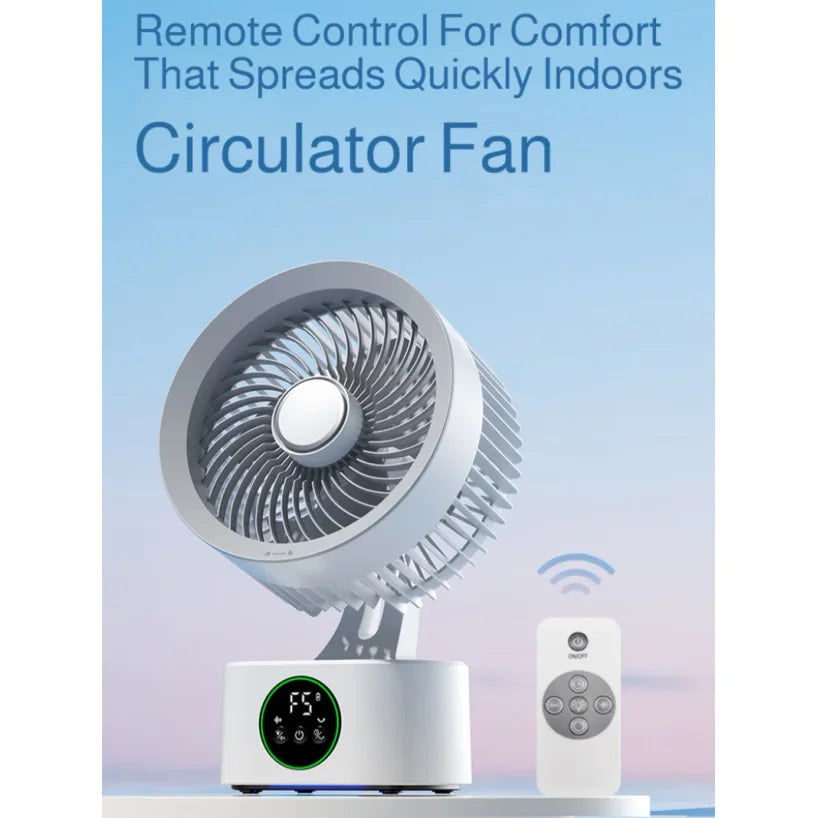 Portable Wall-Hanging USB Rechargeable Fan with Nightlight