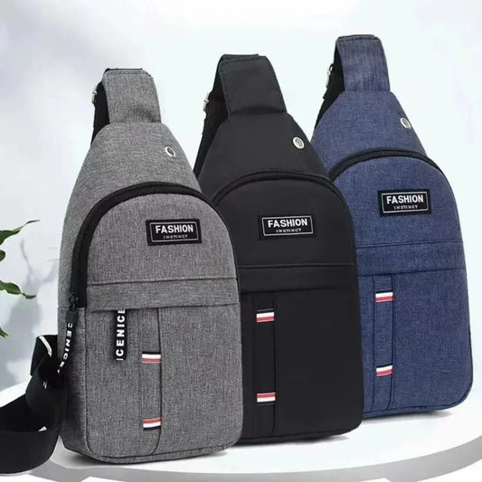 Men's Canvas Waist Bag | Waterproof Adjustable Crossbody Pack Canvas Waist Bag Peaceful Pleasures Health and Wellness