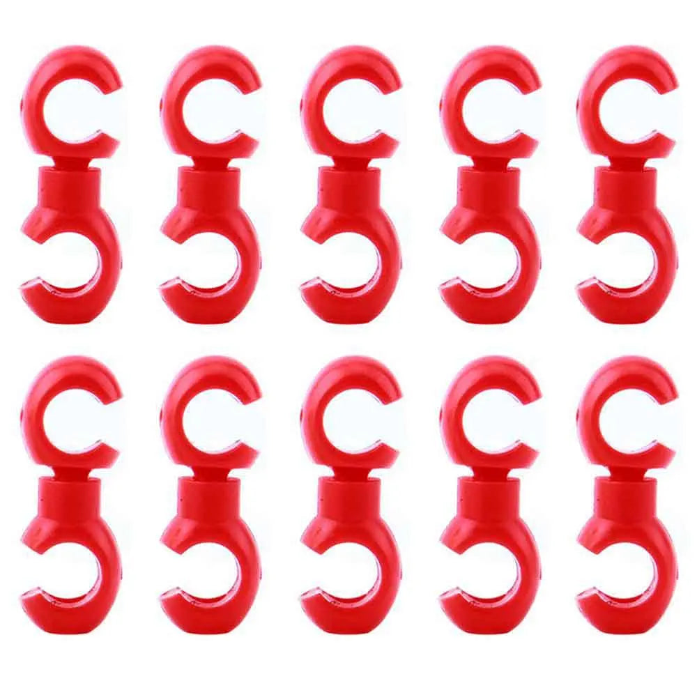 10-Pack Rotatable Bike Cable Clips – MTB Brake & Shift S-Hook