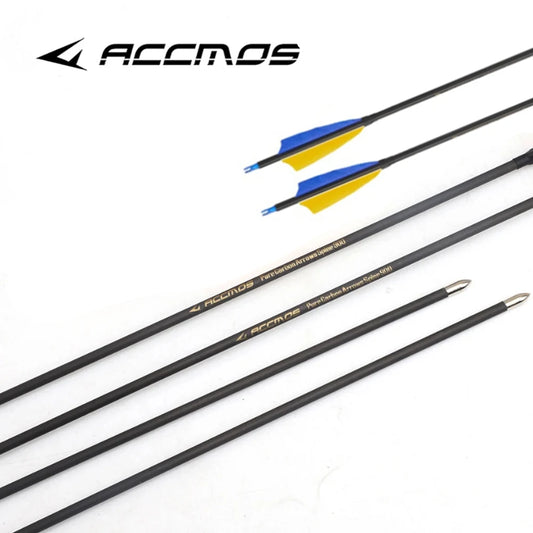 6 12 Pure Carbon Arrow ID4 28''30''31''Shaft Spine 300 400 500 600 Peaceful Pleasures Health and Wellness 12PCS-sp1800-27in