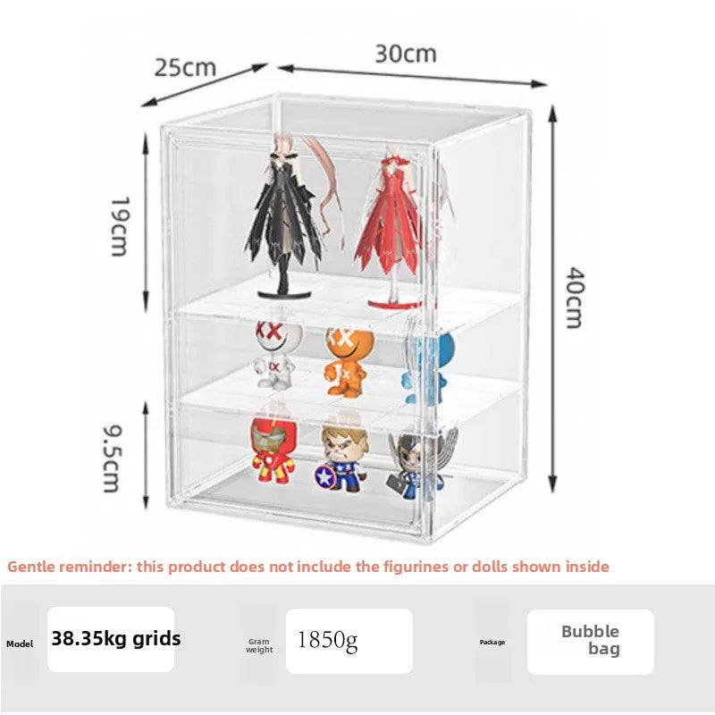 Premium Oversized Handbag Storage Organizer - Luxury Designer Bag Display Case with Acrylic Cover & Dust-Proof Wardrobe Shelf Peaceful Pleasures Health and Wellness 2 Layer