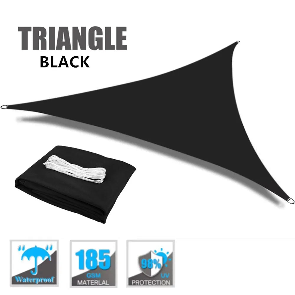 Triangle Sun Shade Sail – 98% UV Block Waterproof Canopy