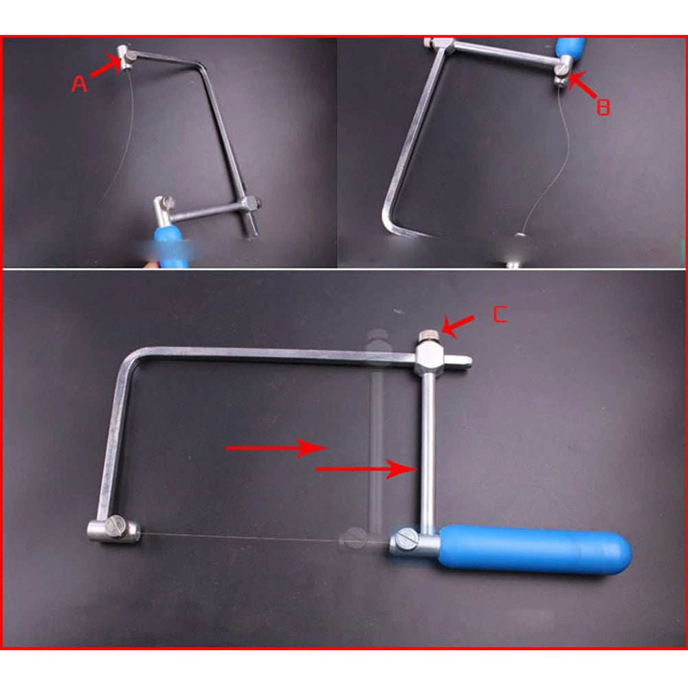 Superfine Diamond Cutting Wire 1m DIY Tool Coping Saw Blades Jade
