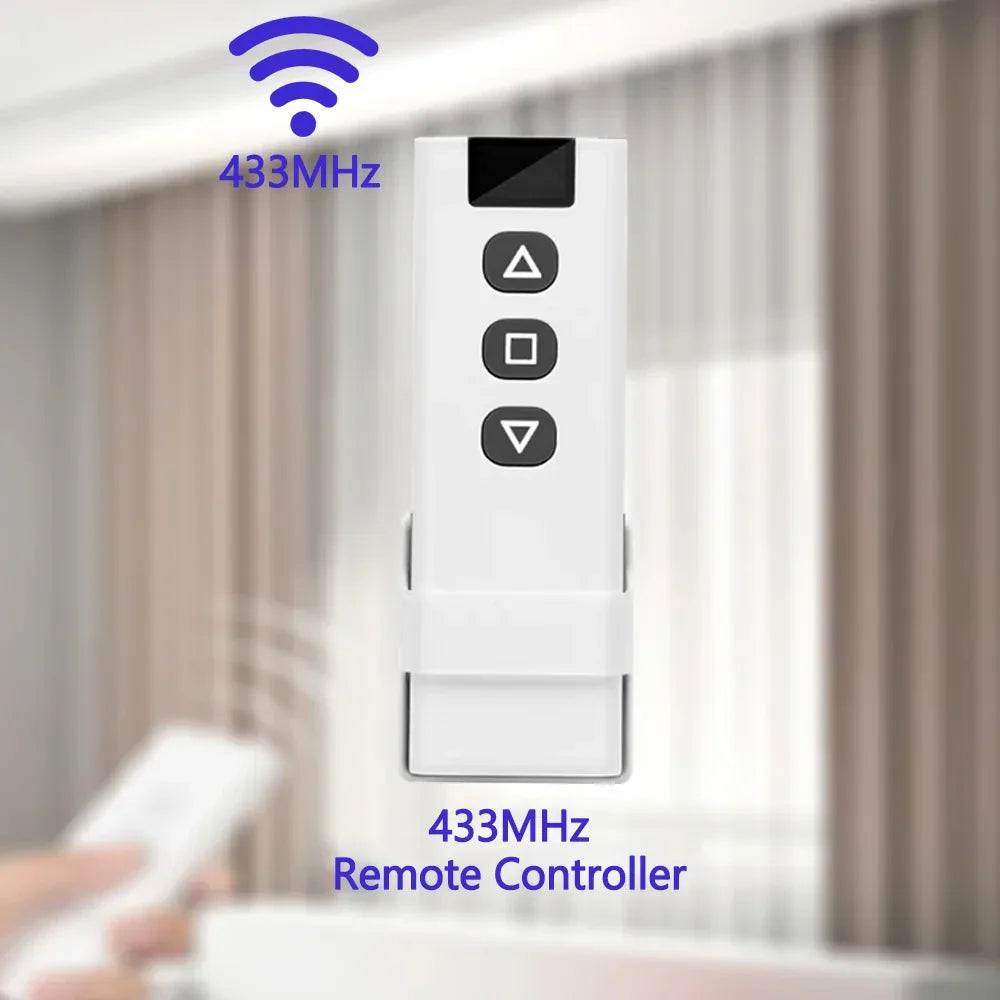 Tuya WiFi Smart Curtain Switch Breaker 433 Remote Control Roller Shades Blinds Door Controllers Smart Life For Alexa Google Home Peaceful Pleasures Health and Wellness Remote Controller