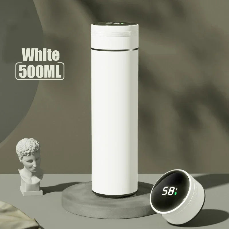 500ml Vacuum Thermos Bottle | Temperature Display | Stainless