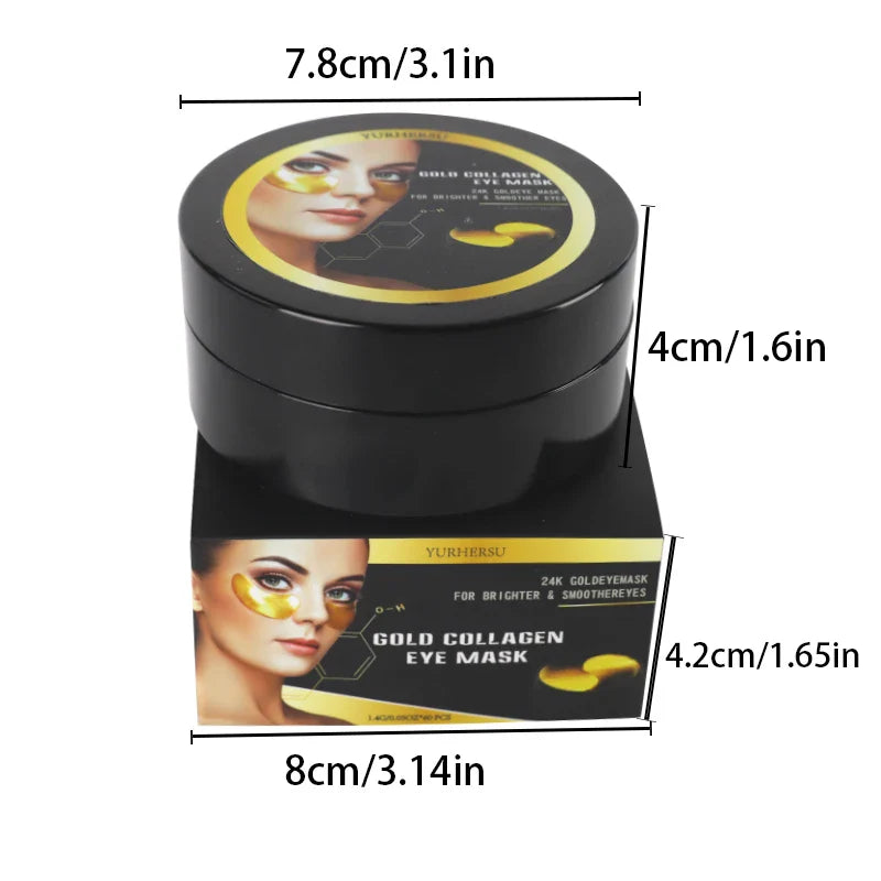 YURHERSU Golden Eye Mask Patches – Moisturizing & Firming