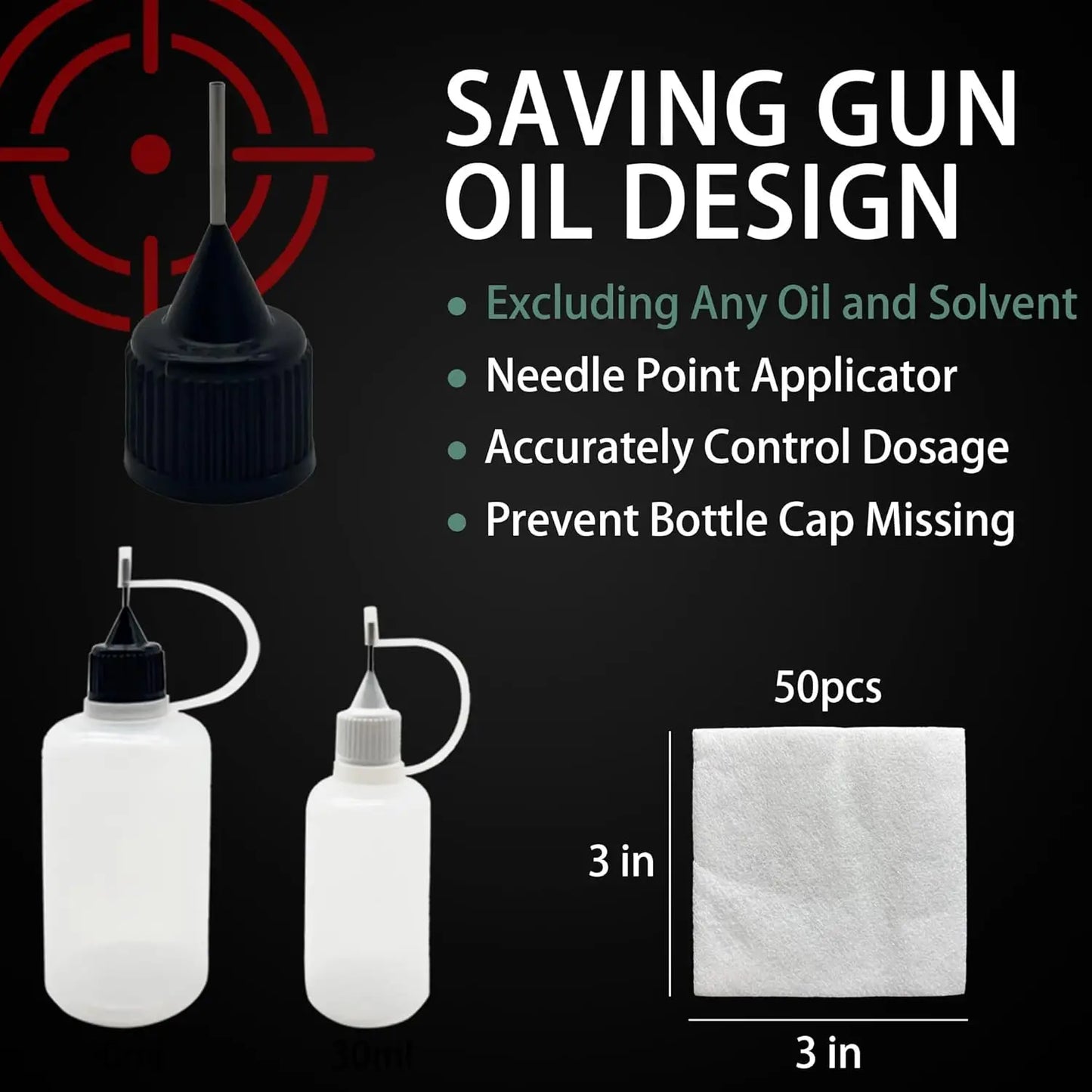 Universal Gun Cleaning Kit with Brass Rods Handgun Firearm Cleaner Tool Hunting Accessories Glock19 M16 Ar15 Hunting Accessories Peaceful Pleasures Health and Wellness