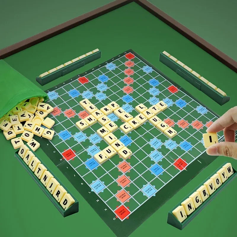 English Spelling Board Game – Alphabet Tile Puzzle for 2–4 Players
