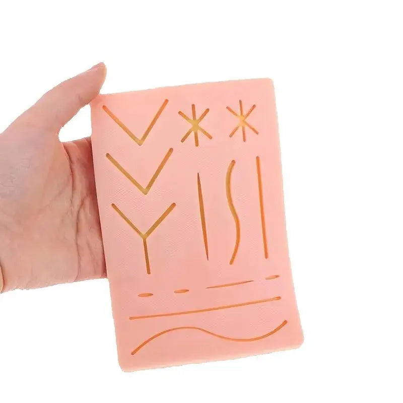 Silicone Skin Pad Suture Training Kit Surgical Wound for Surgeon Medical Practice Training Traumatic Suture Practice Skin Use Peaceful Pleasures Health and Wellness Incision Suture Pad