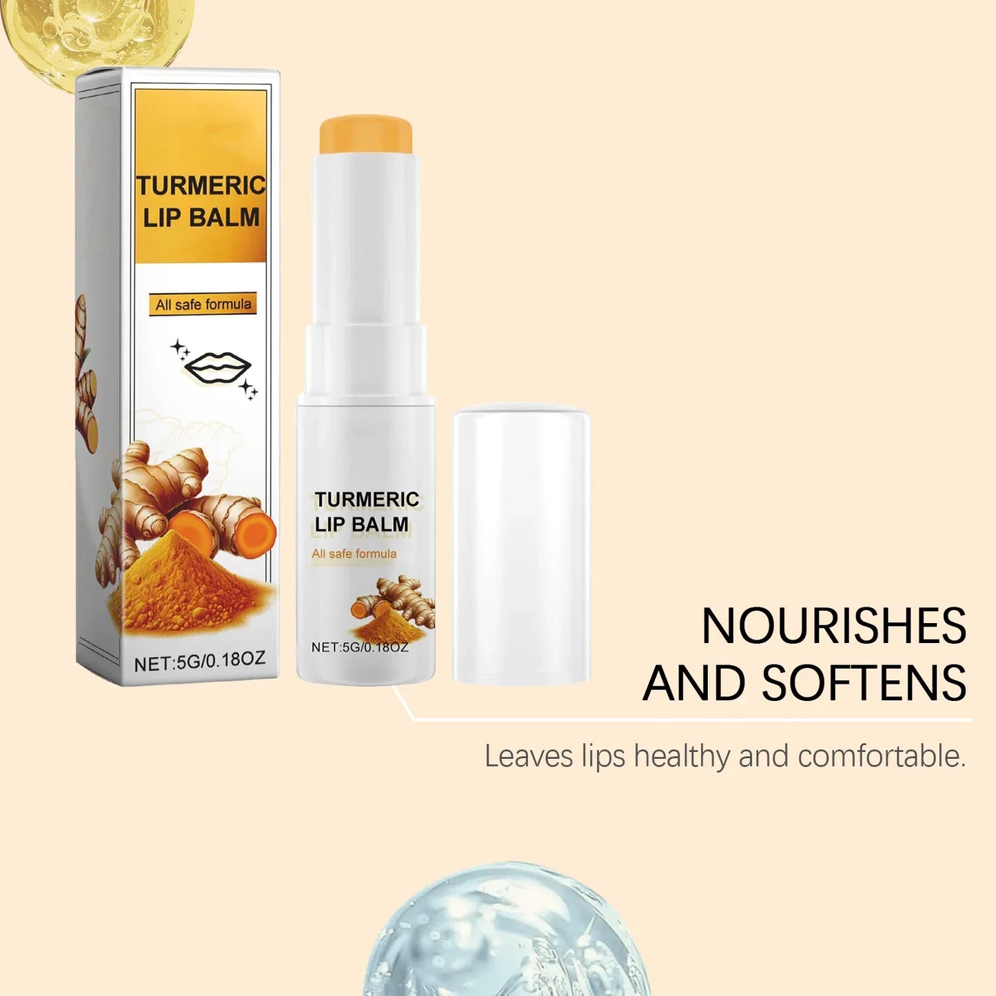 Collagen & Turmeric Lip Plumping Balm – Hydrate & Smooth