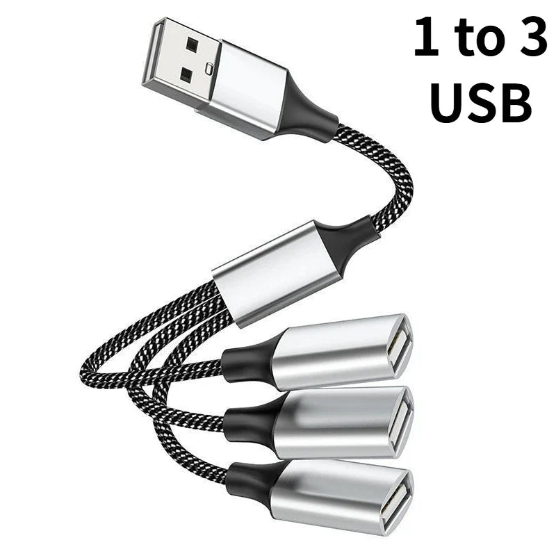 USB Hub Splitter 2/3/4 Port OTG Adapter – MacBook & PC
