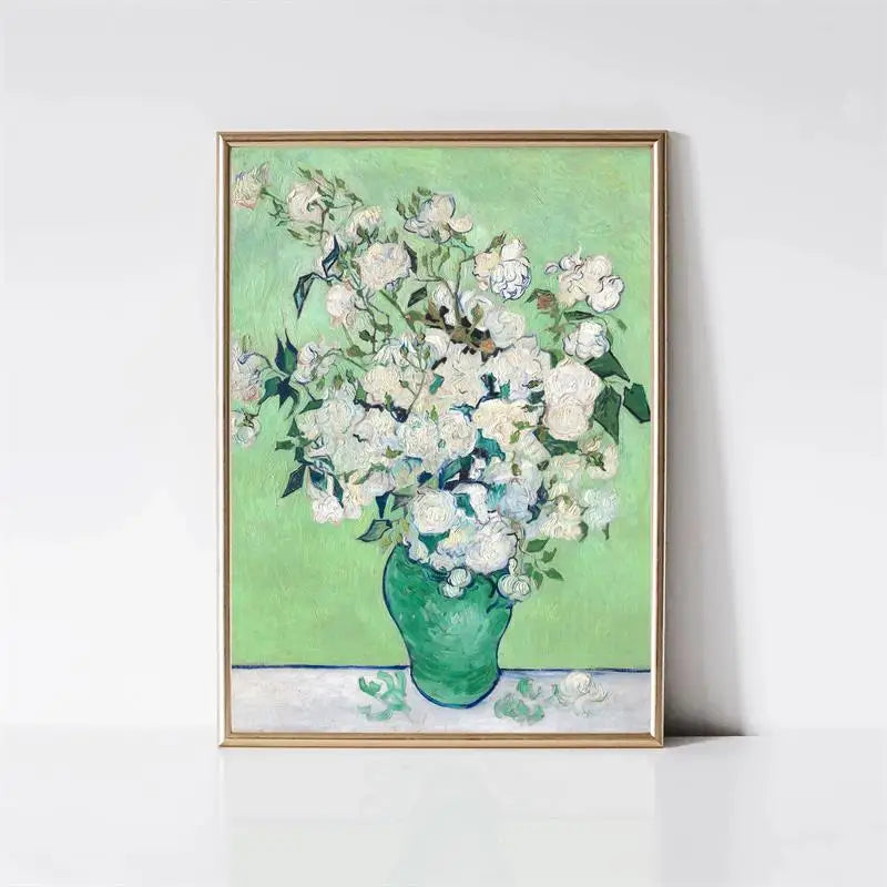 Van Gogh Canvas Wall Art Print | Starry Night Impressionist Poster Canvas Wall Art Print Peaceful Pleasures Health and Wellness 21 30x40cm Unframed