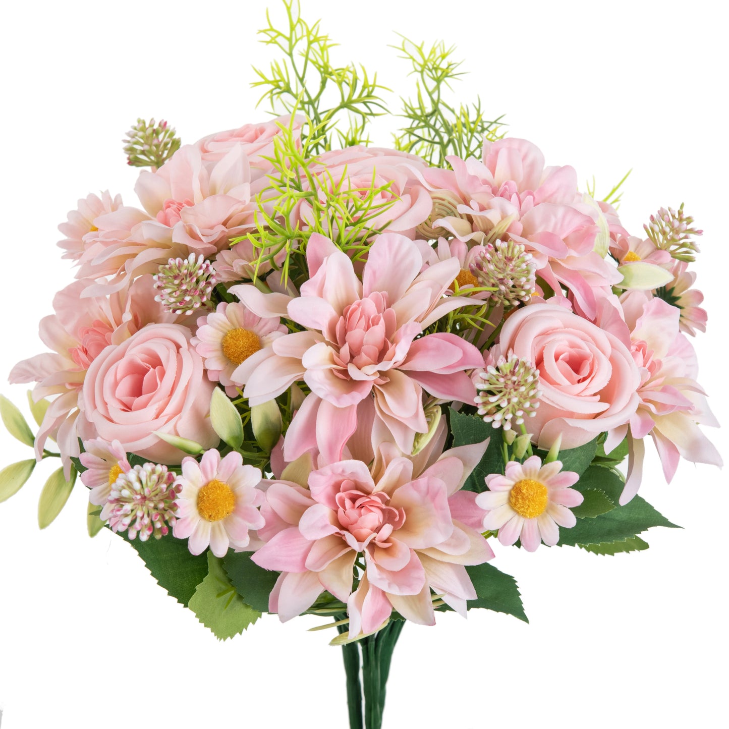 Artificial Silk Dahlia Rose Bouquet | Wedding & Home Decor