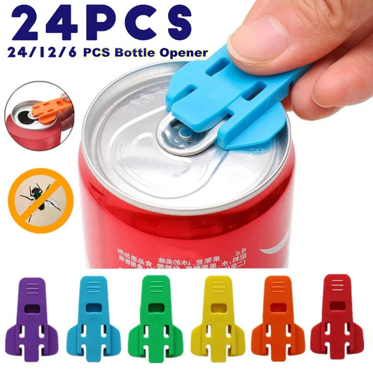 Simple Portable Bottle Opener Reusable Easy Can Opener Sealed Drink Beer Cola Opener Lid Remover Kitchen Supplies Camping Tools Peaceful Pleasures Health and Wellness