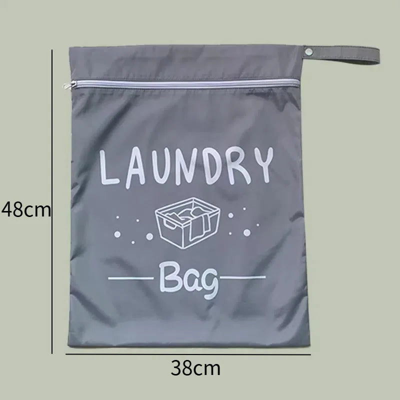 Waterproof Zip Laundry Bag – Reusable Wet Bag for Travel & Gym