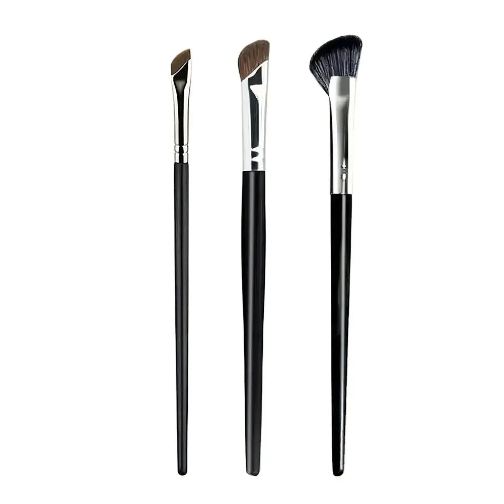 3-Piece Nose Contour Brush Set – Shadow, Sculpting & Concealer