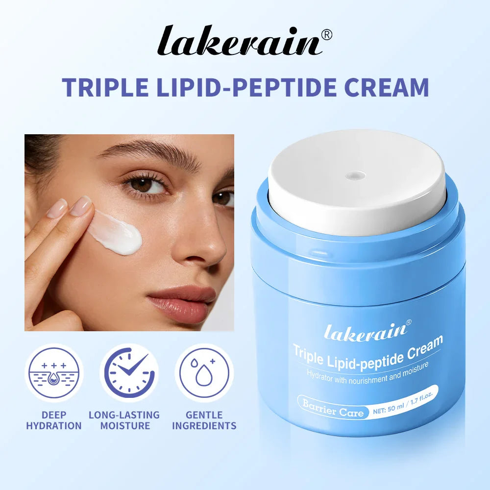 Triple Lipid Peptide Face Cream – Deep Hydration Moisturizer