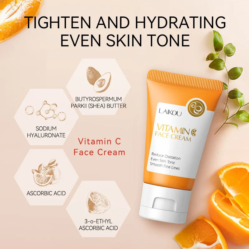 LAIKOU Snail Collagen Vitamin C Face Cream – Anti-Wrinkle Moisturizer