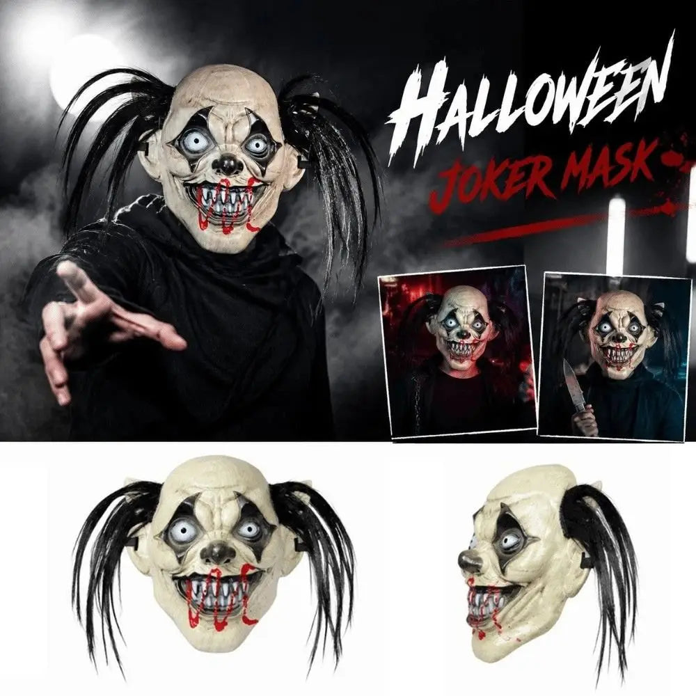 Realistic Joker Full Face Mask | Spooky Halloween Costume