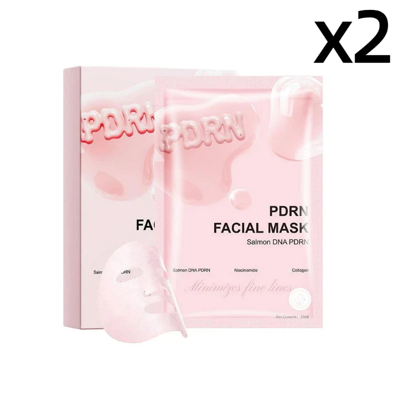 Salmon DNA PDRN Facial Mask Deep Hydrating Moisturizing Firming Collagen Nicotinamide Nourishing Korean Skin Care Face Mask Peaceful Pleasures Health and Wellness 2-BOX