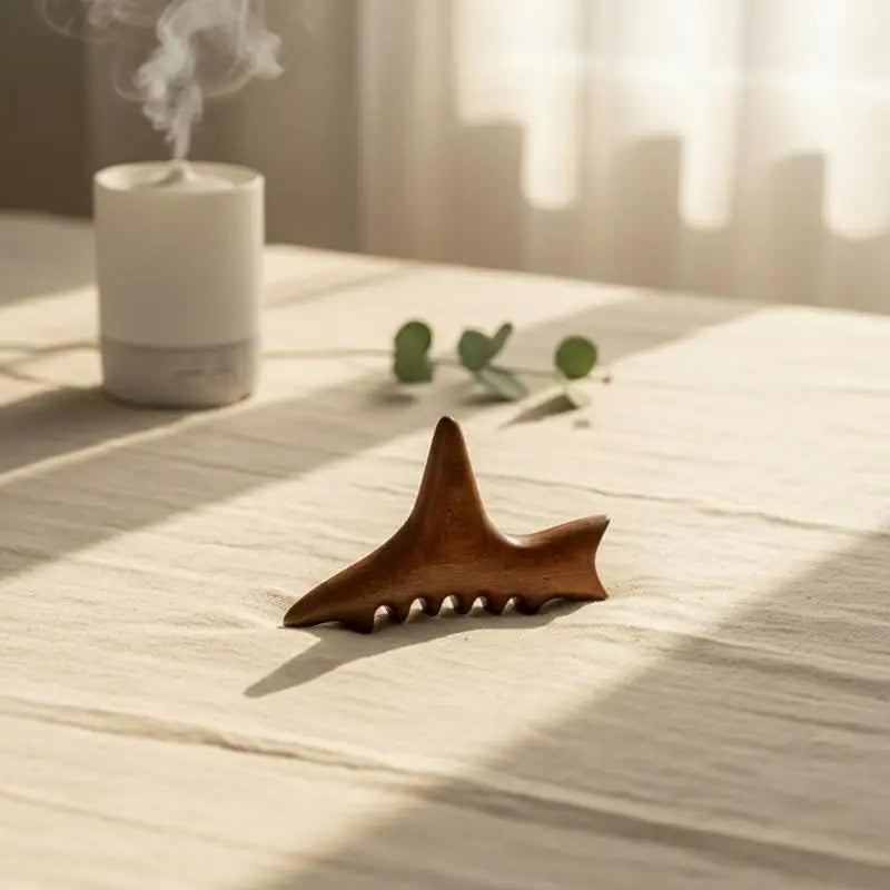 Triangular Bird Shark Shape Massage Stick Foot Gua Sha And Acupressure Tool Full-Body Meridian Trigger Point Relaxation Device Peaceful Pleasures Health and Wellness