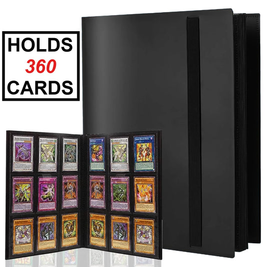 360-Card Trading Card Binder | 9-Pocket Side-Loading Album Trading Card Binder Peaceful Pleasures Health and Wellness