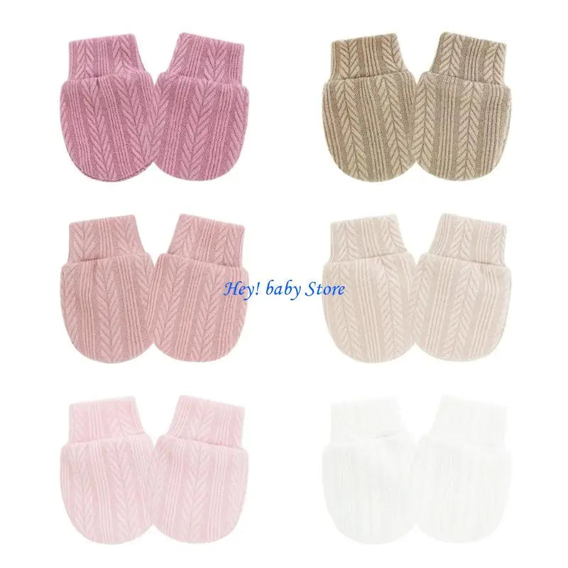 Newborn Scratch Proof Mittens | Soft Cotton Baby Hand Covers