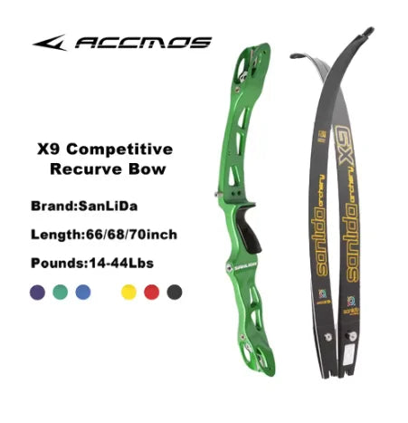 Sanlida Miracle X9 Intermediate ILF Bow Riser Recurve Target 25''