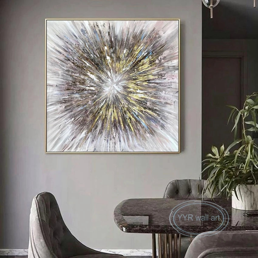 Unique Abstract Art Design Painter Handmade Oil Painting Canvas Wall Artwork Living Room Bedroom Home Decor Poster Acrylic Mural Peaceful Pleasures Health and Wellness