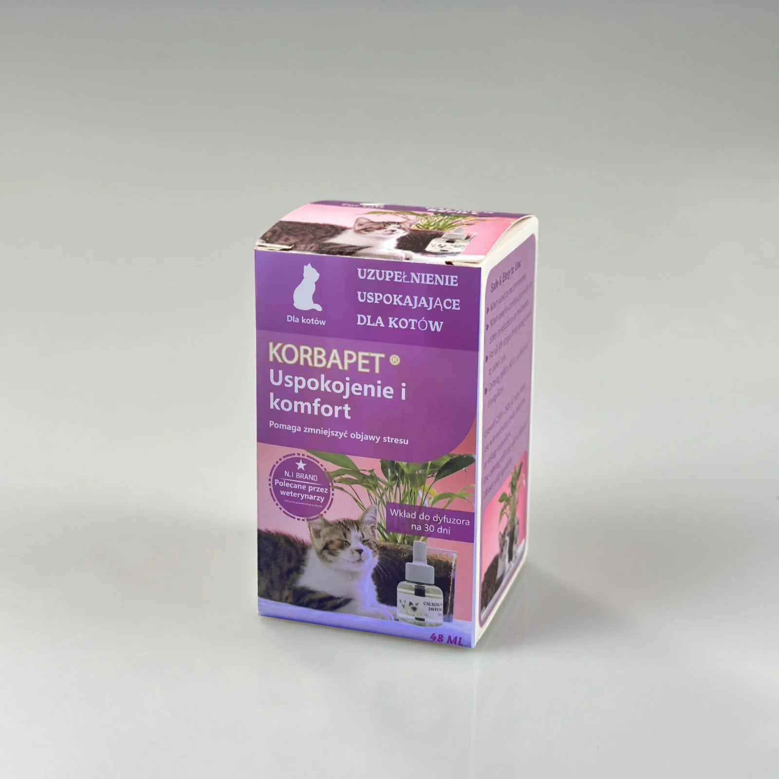 48ML Pheromone Diffuser For Cats Cat Pheromone Plug-In Relaxants Start Kit Refill Calming Spray For For Calm Relaxing Home cat Peaceful Pleasures Health and Wellness